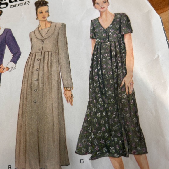 Vintage Vogue 1833 Maternity Pattern - size 20-22-24 - uncut - Picture 3 of 9